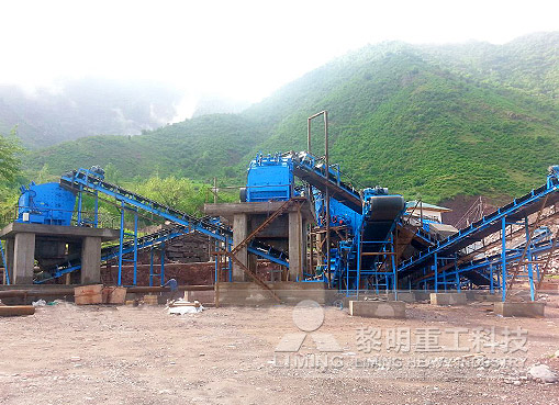 塔吉克斯坦时产400吨砂岩破碎生产线应用水利发电站修建