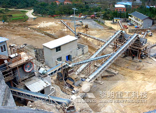 遵义绥阳时产500吨石灰石碎石生产线应用高速公路、搅拌站